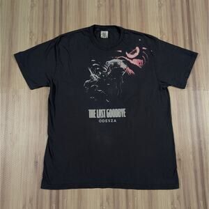 Odesza The Last Goodbye Graphic T Shirt Distressed Look Size Large EDM Bass Trap